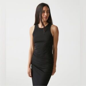 🔥NWT Michael Stars - Black Wren Ribbed Midi Dress - L